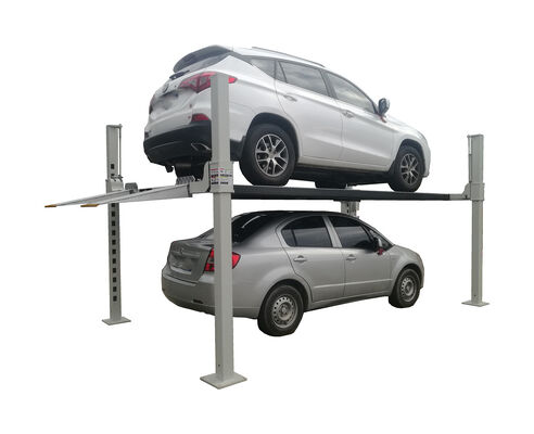 4 Pole Car Lift Four Post Parking Lift Electrical Lock Release 12000LBS