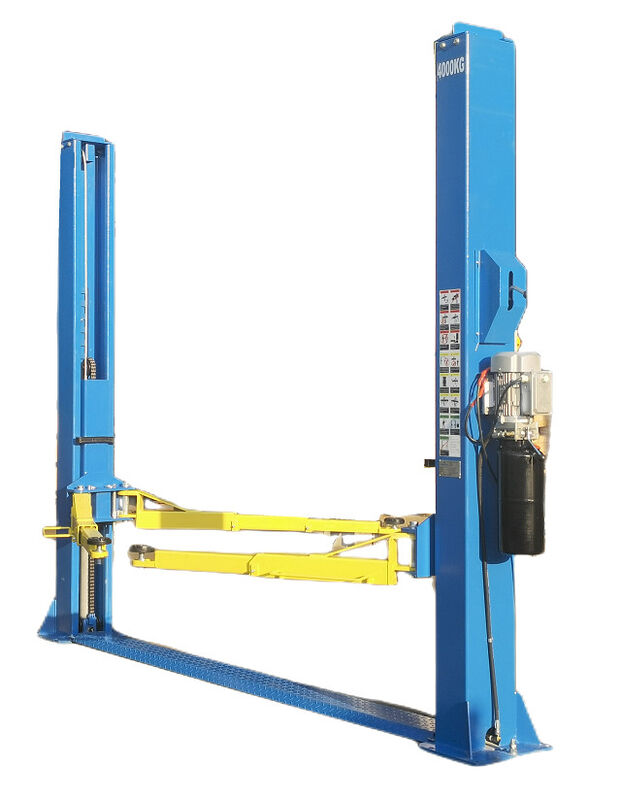 Single Side Lock Release 9000 Lb Two Post Car Lift Base Plate Size 16X16 Inches