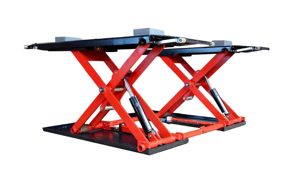 1000mm Middle Rise Car Scissor Lift Pneumatic Lock