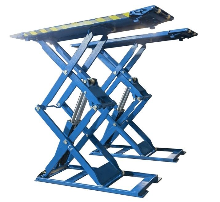Q235 High Rise Car Scissor Lift Portable Car Lift Speed Of Rise 50 Seconds