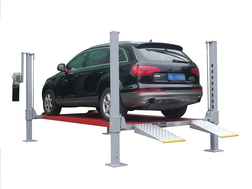 Manual Lock Release A53-F Four Post Parking Lift 9000lbs