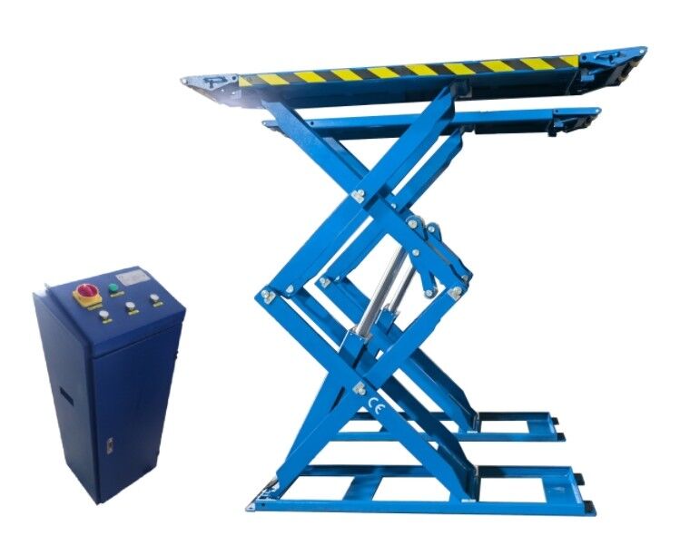 Heavy Duty High Rise Car Scissor Lift Pneumatic Unlocking