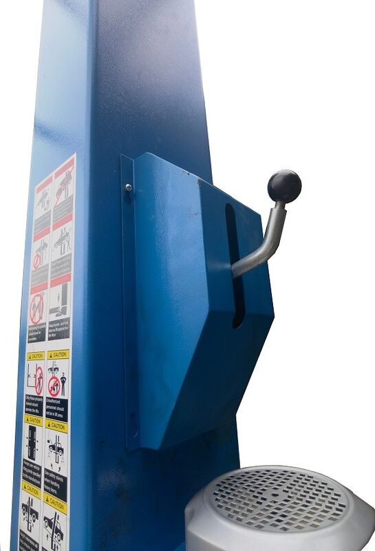 One Side Lock Release 9000 Lb Two Post Car Lift Base Plate Size 16X16 Inches